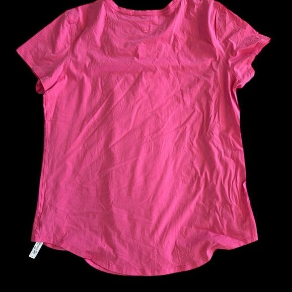CRZ YOGA Pima Cotton Short Sleeve Casual T-shirt Top, Pink, XL, nwot - Picture 3 of 7